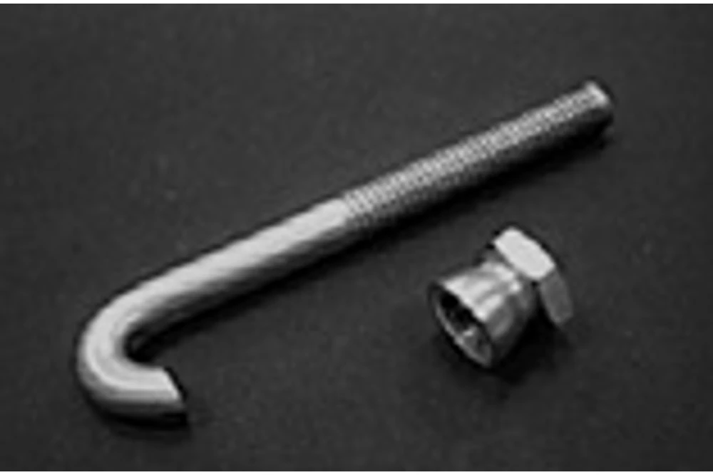 Kép 2/2 - Rozsdamentes rögzítőkampó leszakadó fejű anyával