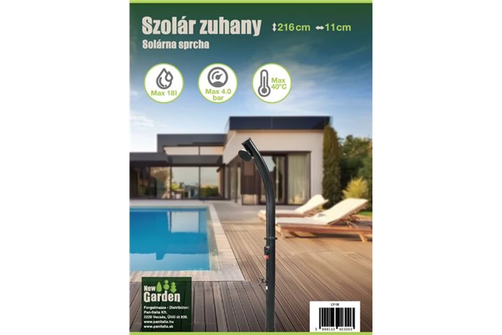 Kép 2/2 - LY-18 18 LITERES KÜLTÉRI SZOLÁRZUHANY