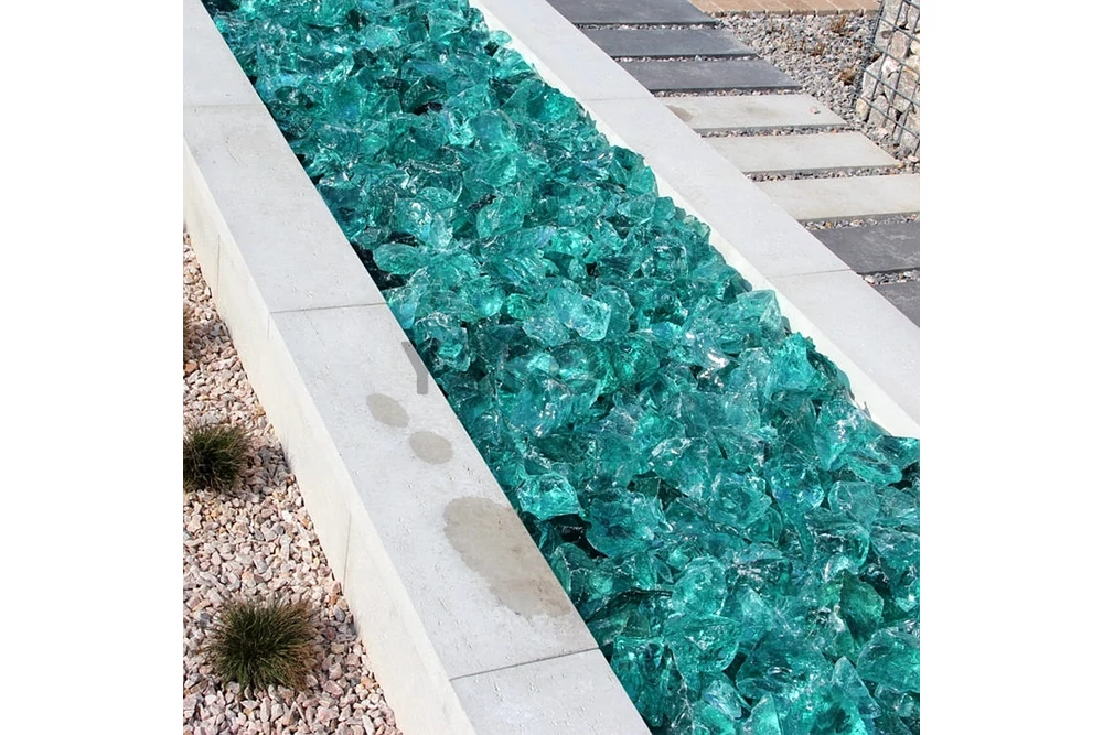 Kép 10/24 - OCEAN BLUE ÜVEGSZIKLA, ÓCEÁN KÉK (8-15 CM) (1000 KG)