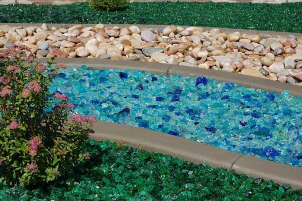 Ocean Blue Üvegszikla (8-15 cm) (20 kg)