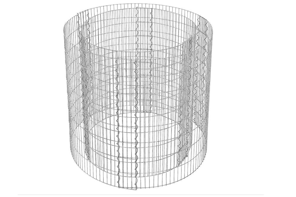 Gabion Horganyzott Virágtartó duplafalú (henger) (320 mm - 490 mm) Gabion Horganyzott Virágtartó duplafalú (henger) (320 mm - 490 mm)