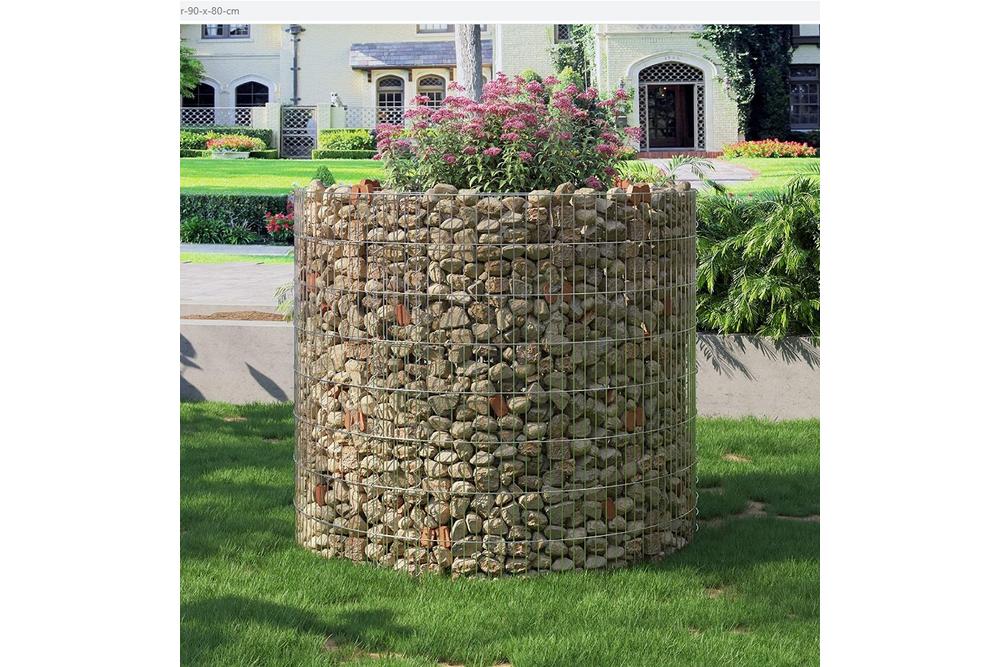 Gabion Horganyzott Virágtartó duplafalú (henger) (320 mm - 490 mm) Gabion Horganyzott Virágtartó duplafalú (henger) (320 mm - 490 mm)