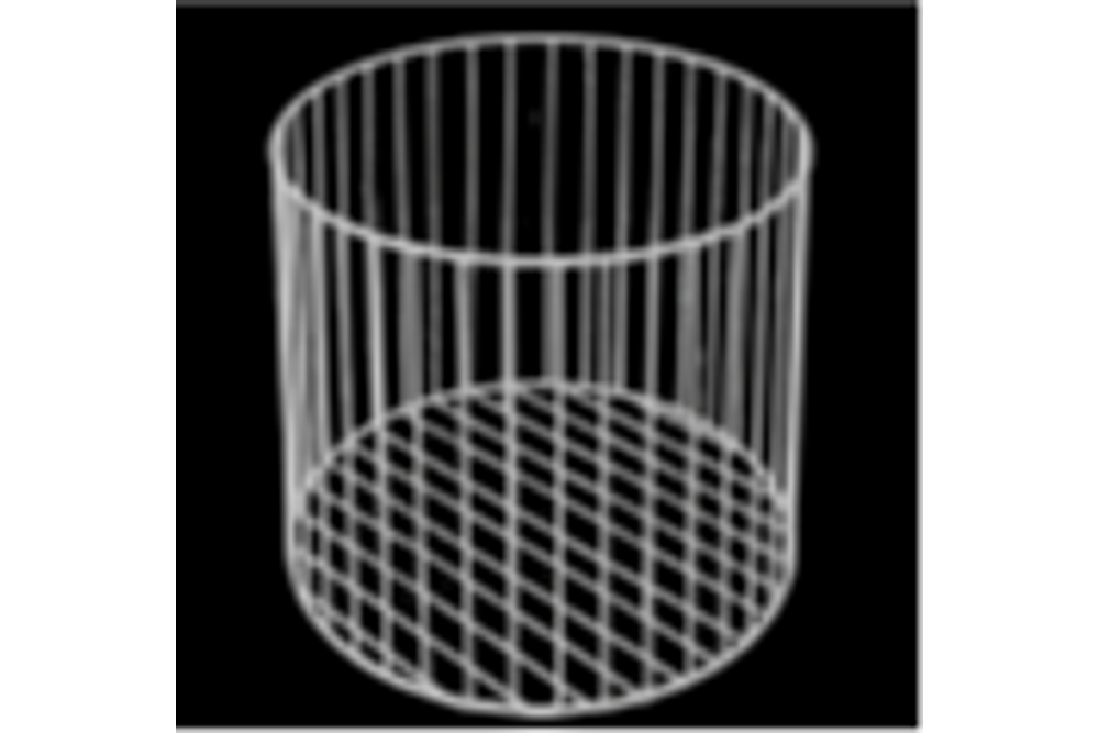Gabion Horganyzott Virágtartó (henger), szürke (490 mm) Gabion Horganyzott Virágtartó (henger), szürke (490 mm)