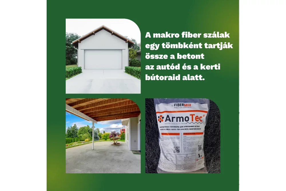 Kép 6/7 - FIBERSZÁL/BETON BOOSTER ARMOTEC STATIKAI MAKROSZÁL (BETONACÉL HELYETT) (1 KG)