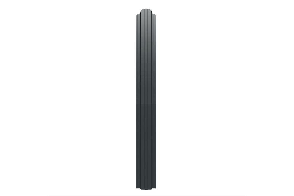 T13 DAKO TRAIL SZÖGLETES ACÉL KERÍTÉSLÉC, fényes, antracitszürke (RAL 7016), zensteel (1700 x 114 x 0,40 - 0,55 mm) KÉTOLDALAS