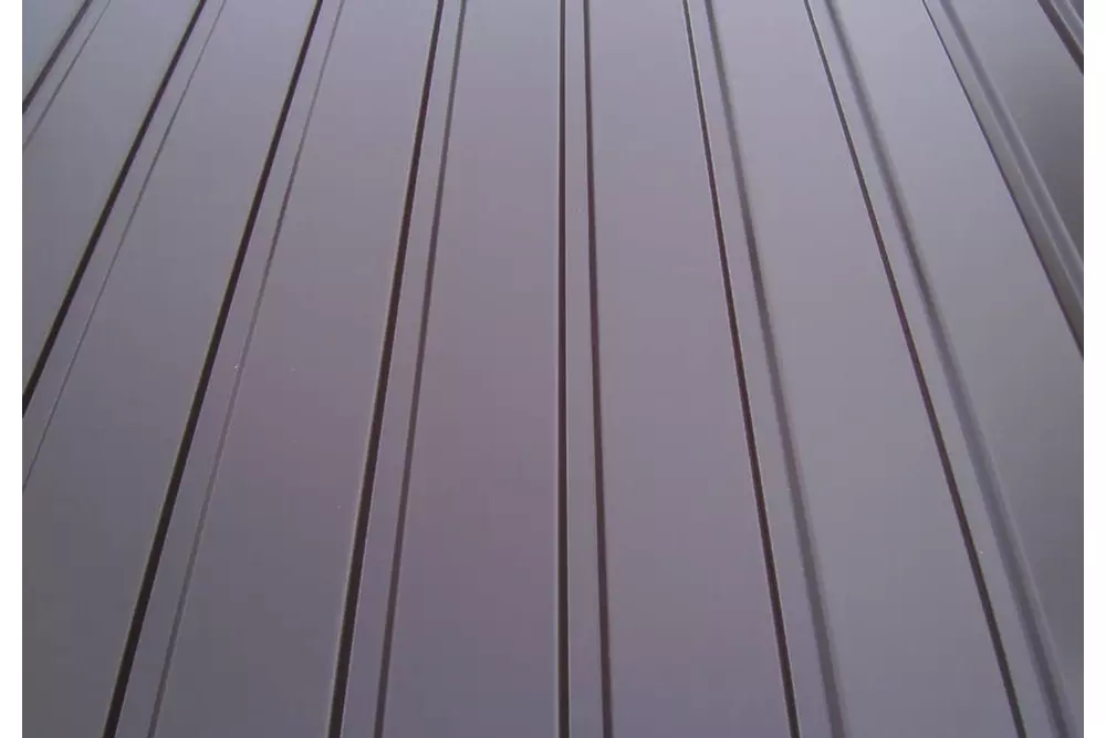 Kép 5/8 - T8 Trapézlemez, fényes, antracitszürke (RAL 7016), zensteel (változó hossz x 1210 x 0,50 mm)