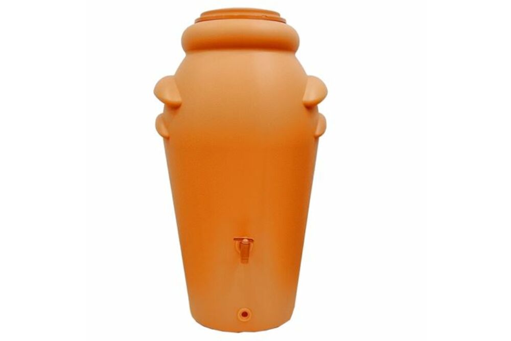 Kép 1/3 - AMFÓRA terracotta műanyag esővízgyűjtő (200 literes)