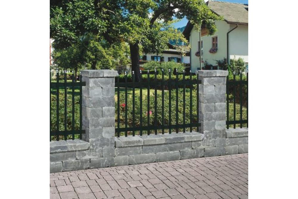 Castello Kerítés, szürke-fekete félkő Castello Kerítés, szürke-fekete félkő