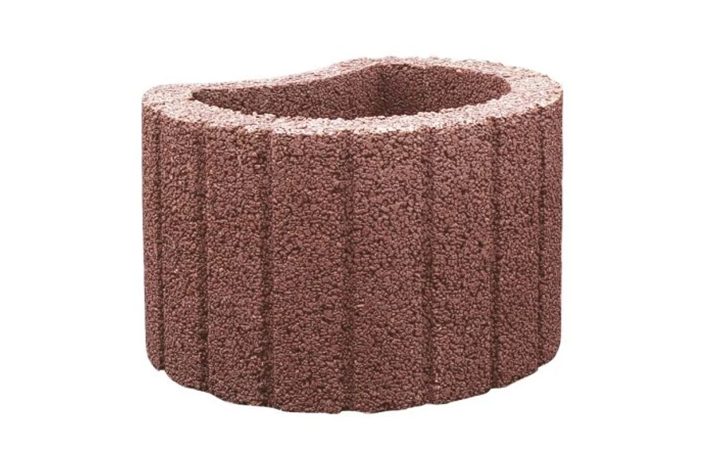 Mini Növényedény, vörösbarna, semmelrock