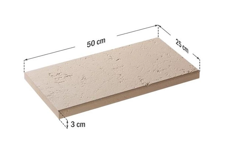 Kép 1/2 - RÓMA KERÍTÉS KÖZTES FEDLAP CLASSIC (SIMA TETEJŰ), SMOKE/TÖRTFEHÉR, STARSTONE (50X25 CM)