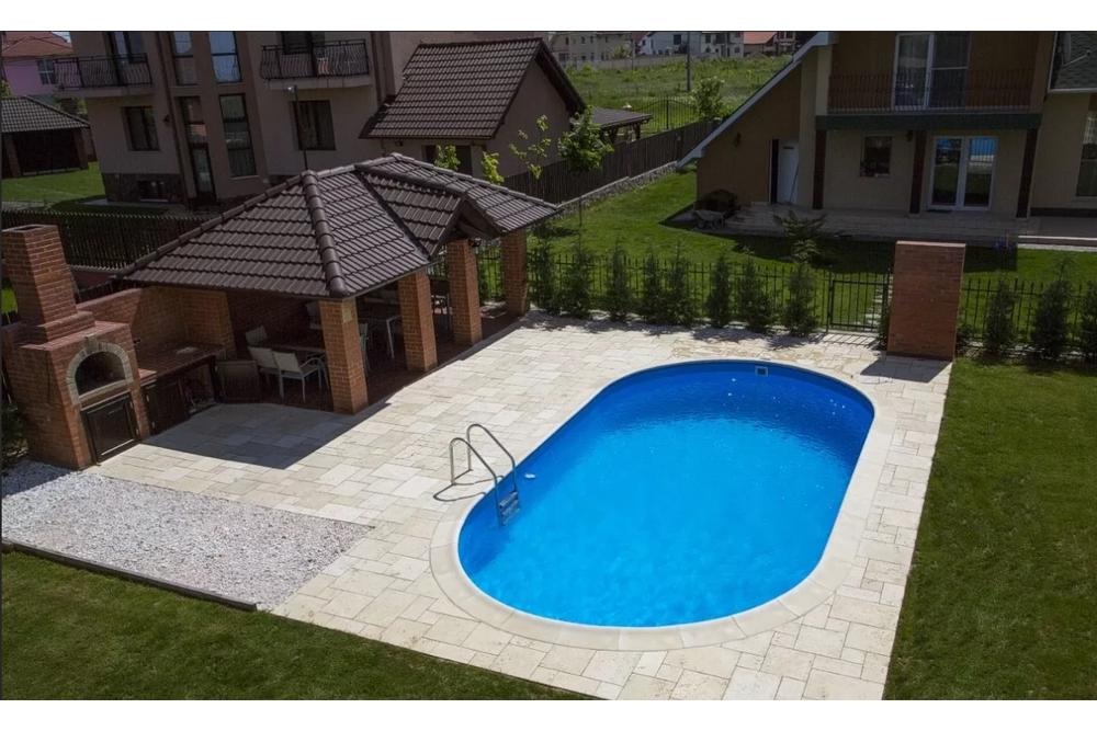 Roma 30 Medence szegély, 90°-os belső sarok, nagy, smoke, star stone (íves tetejű)
