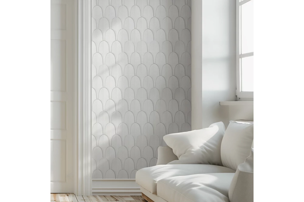 Kép 4/11 - AERO MŰKŐ BELTÉRI FALBURKOLAT,  FEHÉR, BABÓ KŐBURKOLATOK  (13,3X29,9X0,8-1,6 CM)