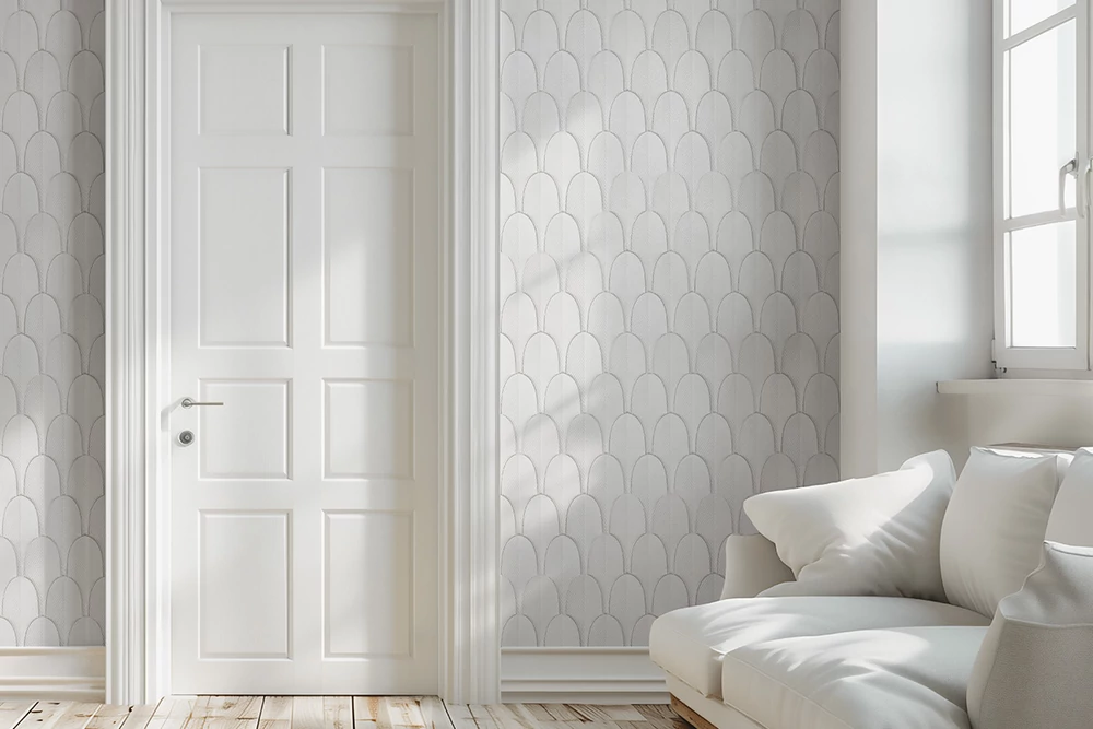 Kép 6/11 - AERO MŰKŐ BELTÉRI FALBURKOLAT,  FEHÉR, BABÓ KŐBURKOLATOK  (13,3X29,9X0,8-1,6 CM)