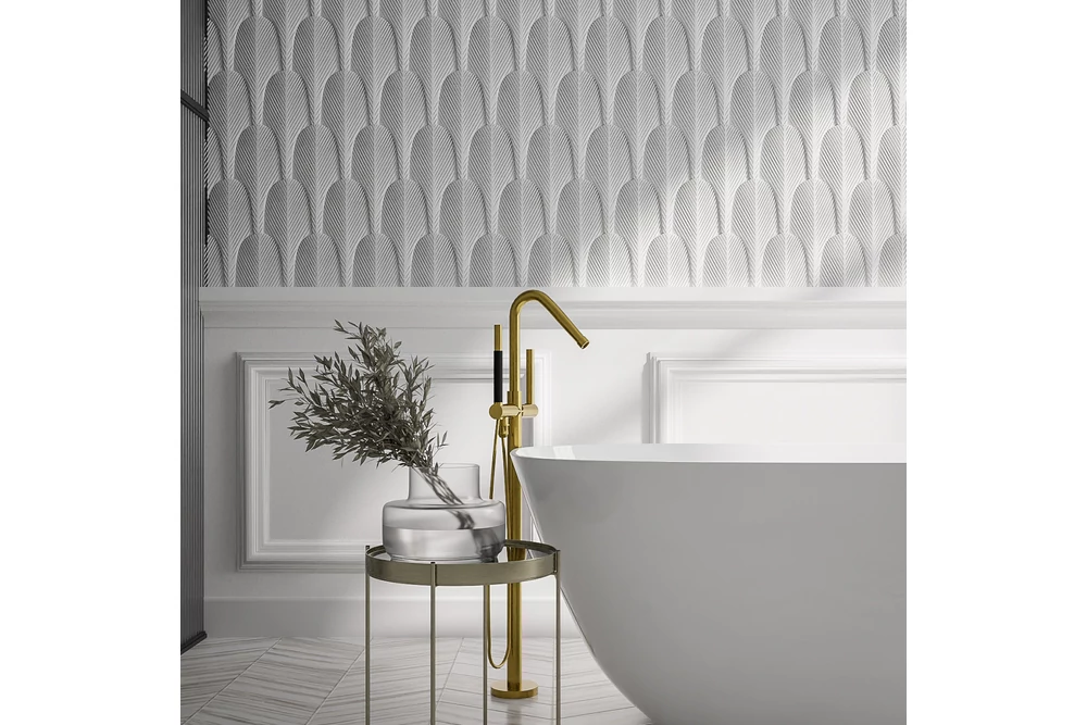 Kép 8/11 - AERO MŰKŐ BELTÉRI FALBURKOLAT,  FEHÉR, BABÓ KŐBURKOLATOK  (13,3X29,9X0,8-1,6 CM)