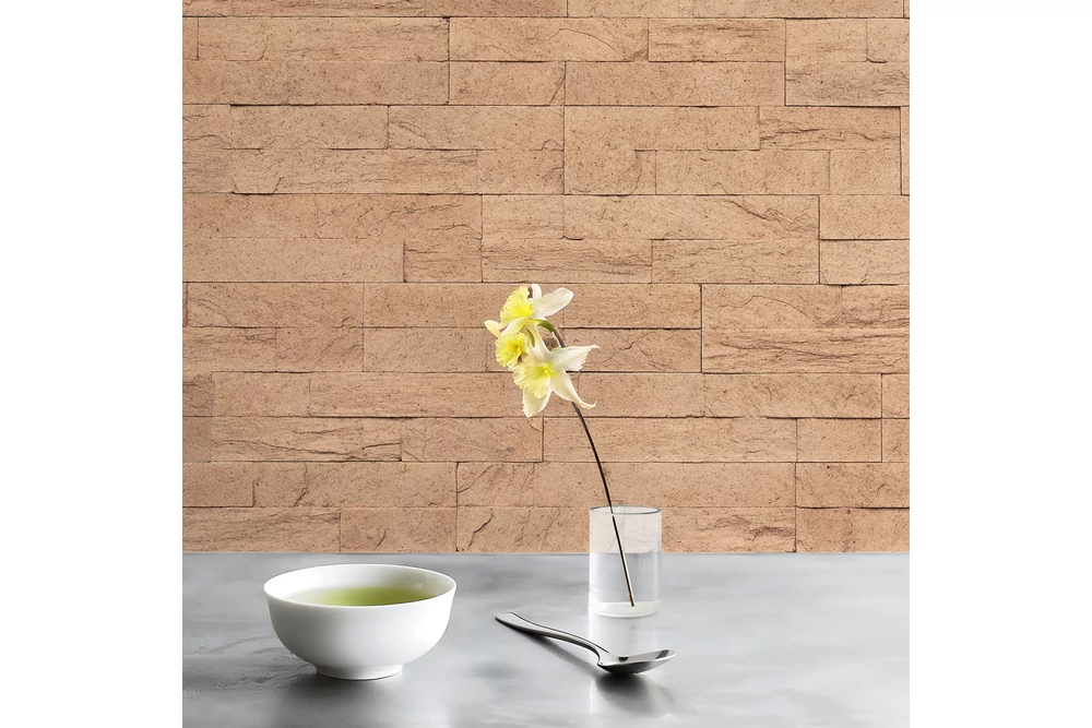 Kép 4/4 - CROMA COPPERSTONE MŰKŐ BEL ÉS KÜLTÉRI FALBURKOLAT,  TÉGLAVÖRÖS, BABÓ KŐBURKOLATOK (38X10X1-1,8 CM)