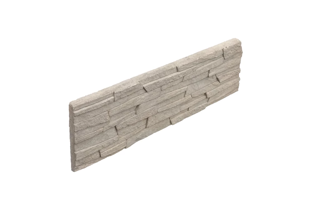 Kép 2/4 - IMPULS IVORY MŰKŐ BEL ÉS KÜLTÉRI FALBURKOLAT,  FEHÉR, BABÓ KŐBURKOLATOK (36,8X9,8X1-1,7 CM)