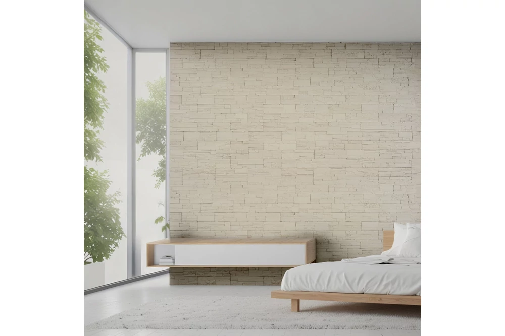 Kép 3/4 - NEO CREAM MŰKŐ BEL ÉS KÜLTÉRI FALBURKOLAT,  KRÉM, BABÓ KŐBURKOLATOK (37X10X1-2 CM)