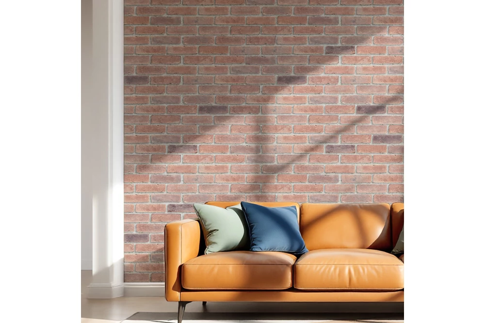 Kép 3/4 - ROYAL RUSSET MŰKŐ BEL ÉS KÜLTÉRI FALBURKOLAT,  VÖRÖS, BABÓ KŐBURKOLATOK  (21,3-21,7X6,5X1,5 CM)