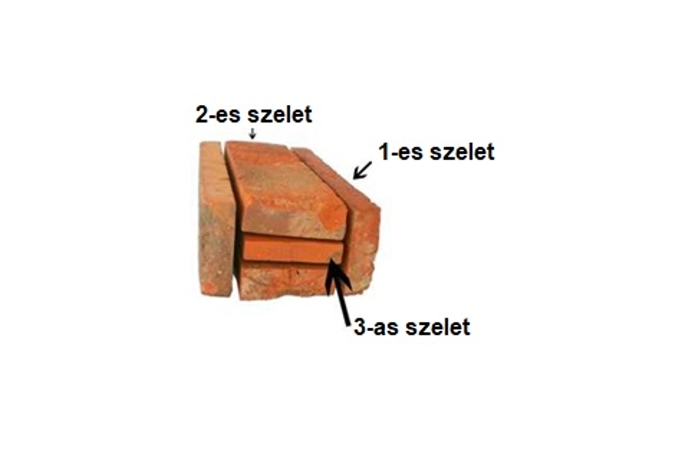 Kép 2/2 - Téglaszelet ( I. szelet ) (6,5 x 25 x változó vastagság cm)