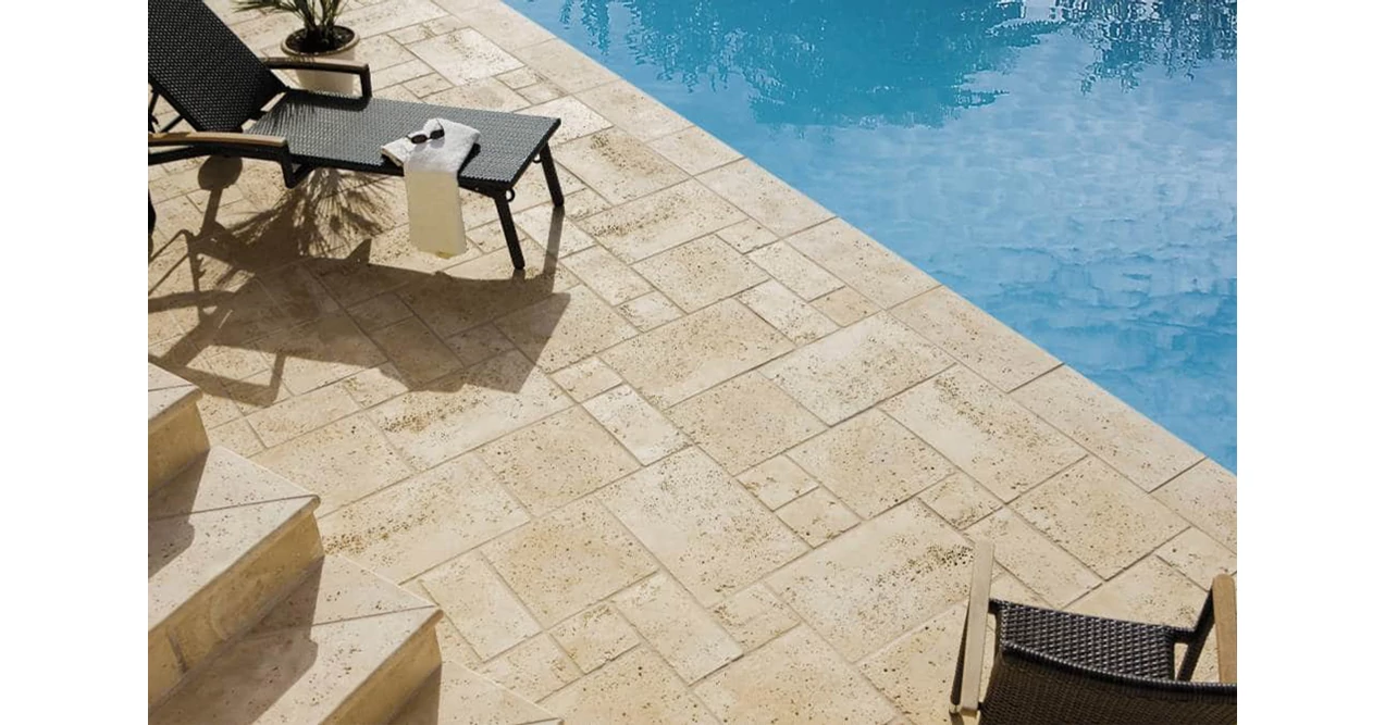 Bradstone Travero lapok, homokkő, semmelrock (40 x 40 x 3,5 cm)