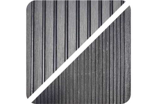 WPC kerítés bordázott antracit 2,9m