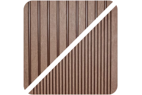 WPC kerítés bordázott csokibarna 2,9m 