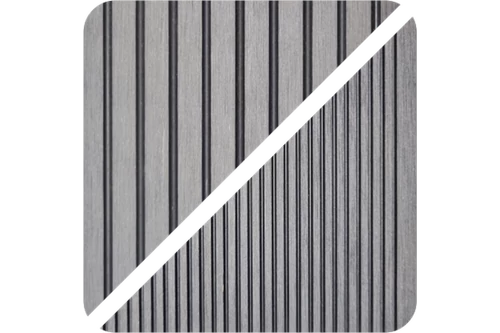 WPC kerítés bordázott világos antracit 2,9m