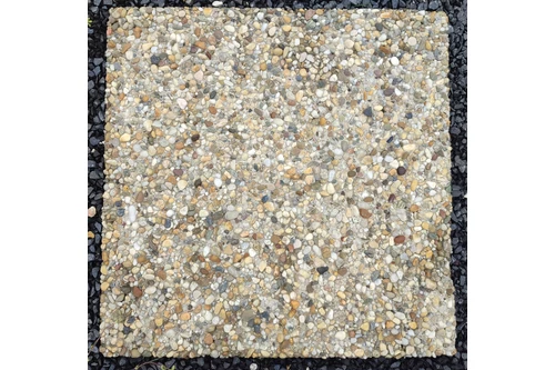 Járdalap, mosott felületű, gyöngykavics, egom-kő (40 x 40 x 4 cm)