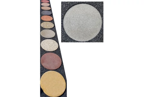 Kör Alakú Tipegő/Lépőkő, szürke, egom-kő