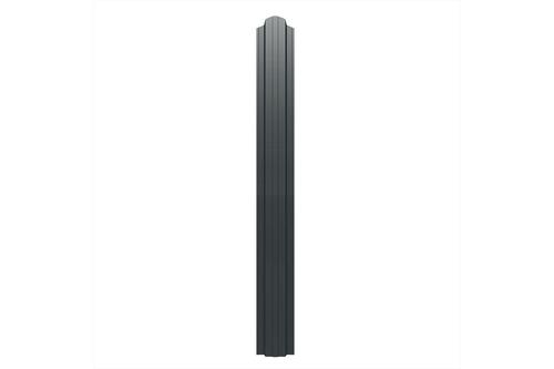 T13 DAKO TRAIL SZÖGLETES ACÉL KERÍTÉSLÉC, fényes, antracitszürke (RAL 7016), zensteel (1700 x 114 x 0,40 - 0,55 mm) KÉTOLDALAS