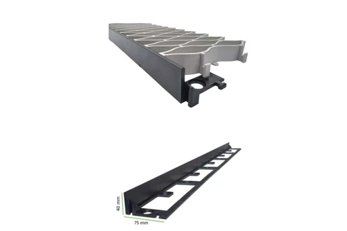 FLEXI-BORD ROBOTFŰNYÍRÓ MŰANYAG KÍSÉRŐ SZEGÉLY (100X7,5X4 CM)