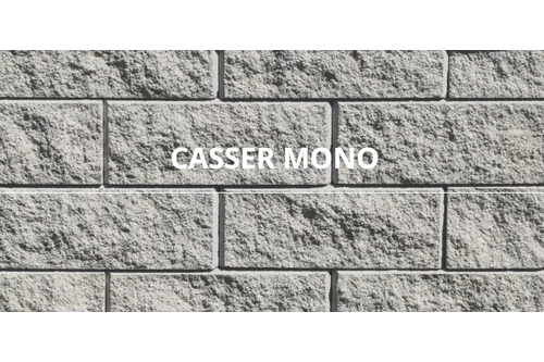 Casser Mono alapelem, három oldalról roppantott, törtfehér