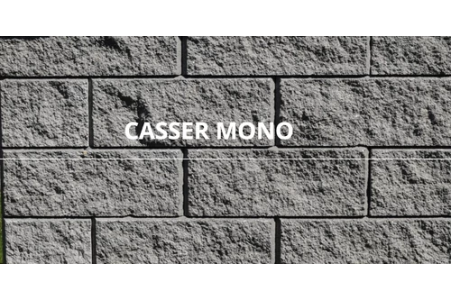 Casser Mono alapelem, három oldalról roppantott, szürke