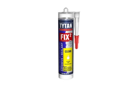 TYTAN Fix² Clear szerelési ragasztó-tömítő, színtelen / víztiszta (290 ml)