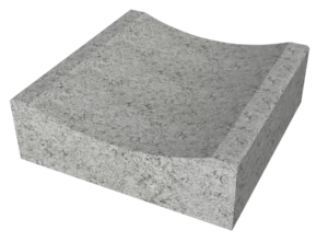 CITY BETON FOLYÓKA, SZÜRKE, CITYSTONEDESIGN (25X25X8 CM)