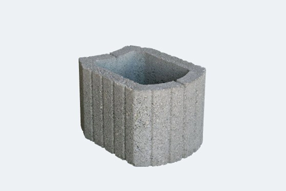 Flórepag Növénytámfal Elem, szürke, betonepag (40 x 30 x 25 cm)